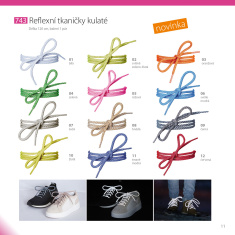 Reflexní tkaničky kulaté - šedé Reflexní tkaničky kulaté - šedé